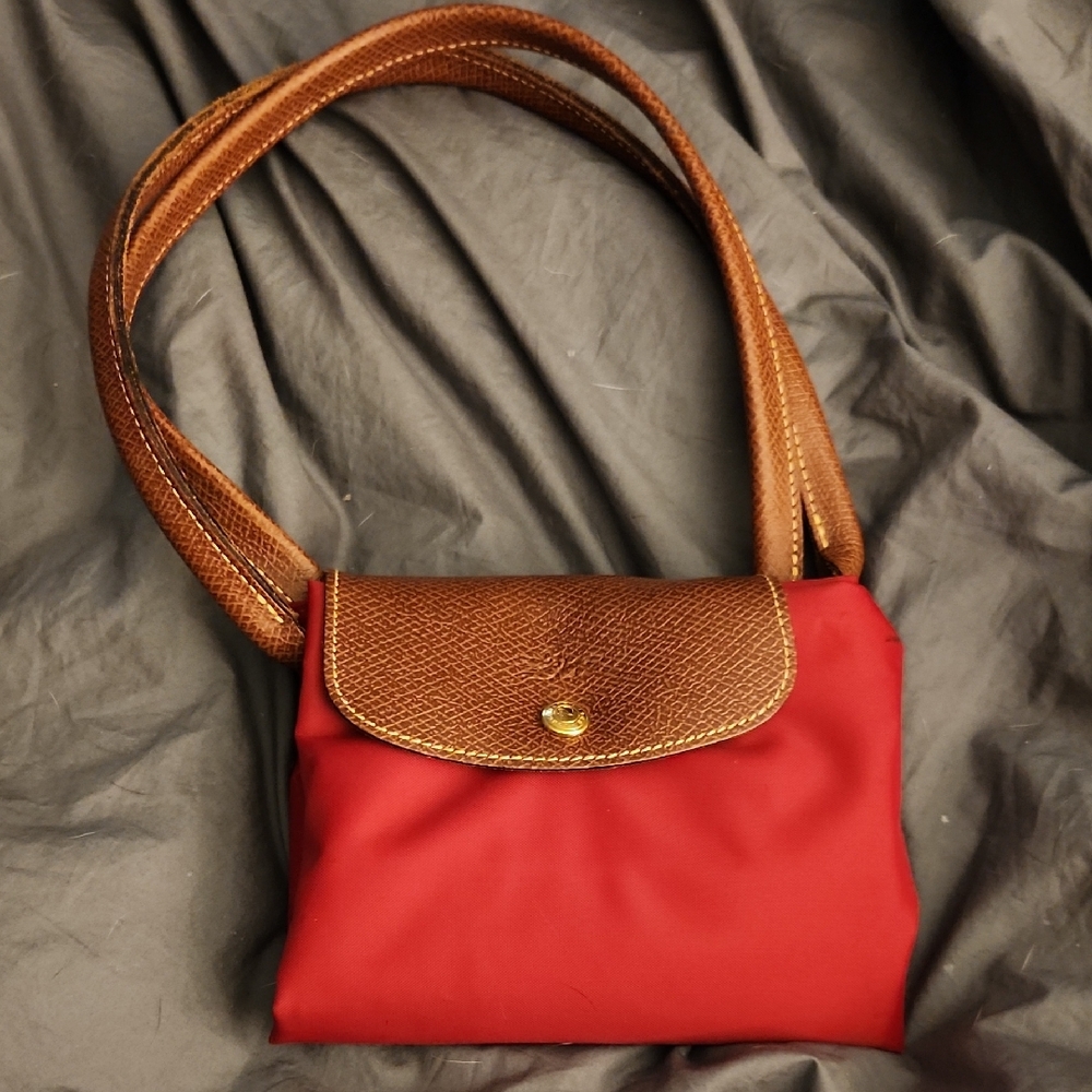 Longchamp Red and Brown Women's Bag